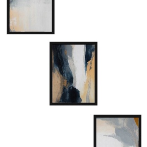 Set tablou decorativ Re-Bloom, 3 piese, MDF/lemn masiv, multicolor, 50 x 70 cm - Img 3
