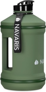 Sticla de apa din otel inoxidabil Navaris, 2 l, verde,, Resigilat, Grad A