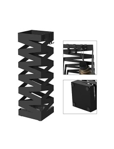 Suport pentru umbrele Songmics, metal, negru, 15,5 x 15,5 x 49 cm, Resigilat, Grad A - Img 5
