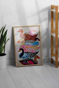 Tablou decorativ model ratuste, MDF/lemn, 33x48 cm, multicolor - Verificat A · Re-Bloom - Img 3