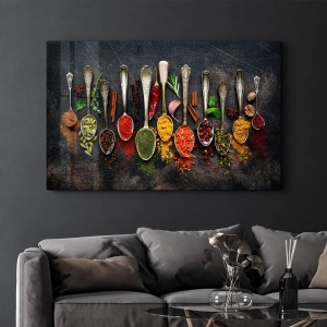Tablou decorativ Re-Bloo, sticla temperata, multicolor, 70 x 110 cm - Img 5