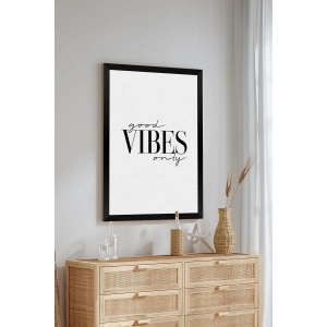 Tablou decorativ Re-Bloom, MDF, alb/negru, 33 x 48 cm - Img 3