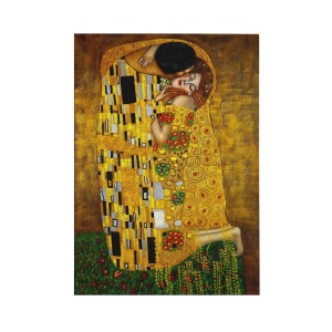 Tablou decorativ Re-Bloom, panza/lemn, multicolor, 50 x 70 cm