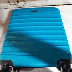 Troler cabina avion, Model Line, 4 roti duble cu rotatie 360°, maner telescopic, cifru, 55 x 36 x 20 cm, ABS, turcoaz, Resigilat, Grad A - Img 5