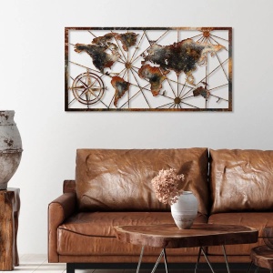 Wallxpert decor de perete din metal, 120x60 cm, grosime 1.5mm, 3.215 kg, multicolor - Verificat A · Re-Bloom - Img 3
