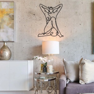 Wallxpert decor de perete metal, 38x50 cm, grosime 1.2mm, negru - Verificat A · Re-Bloom - Img 2