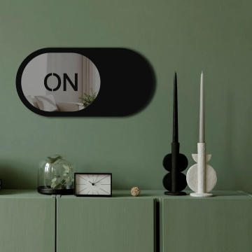 Wallxpert oglinda decorativa 60x30 cm, plexiglas 1mm, spuma EVA 10mm, benzi duble adezive, fumuriu - Verificat A · Re-Bloom