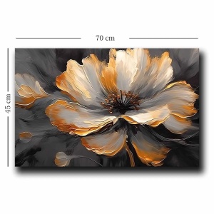 Wallxpert tablou decorativ canvas 45x70 cm, panza 100% grosime 2.8mm, rama lemn pin 100%, multicolor - Verificat A · Re-Bloom - Img 2