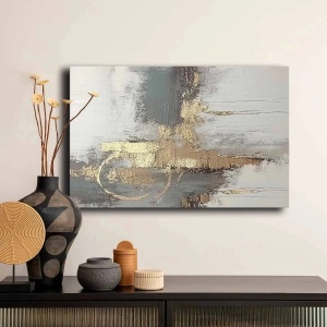 Wallxpert tablou decorativ canvas, 45x70 cm, panza 100% grosime 2.8mm, rama lemn pin 100%, multicolor - Verificat A · Re-Bloom - Img 2