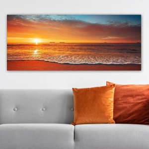 Wallxpert tablou decorativ canvas, 50x120 cm, panza 100%, cadru lemn 100% grosime 3 cm, format panoramic, multicolor - Verificat B · Re-Bloom - Img 2