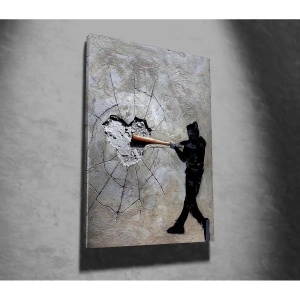 Wallxpert tablou decorativ canvas, 70x100 cm, 50% bumbac/50% poliester, imprimare digitala, cadru lemn 2x3 cm, multicolor - Verificat A · Re-Bloom - Img 2