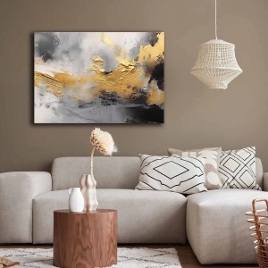Wallxpert tablou decorativ canvas 70x100 cm, panza 100% grosime 2.8mm, rama lemn pin 100%, multicolor - Verificat A · Re-Bloom - Img 2