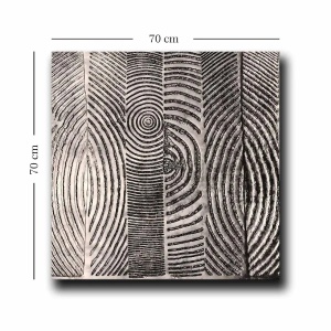 Wallxpert tablou decorativ canvas 70x70 cm, panza 100% grosime 2.8mm, rama lemn pin 100%, multicolor - Verificat A · Re-Bloom - Img 3