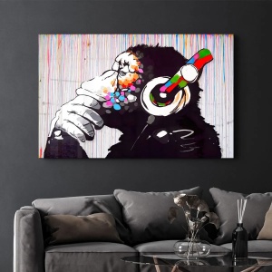 Wallxpert tablou decorativ pe sticla temperata, 46x72 cm, sticla 100% grosime 4mm, imprimare UV, multicolor - Verificat A · Re-Bloom - Img 5