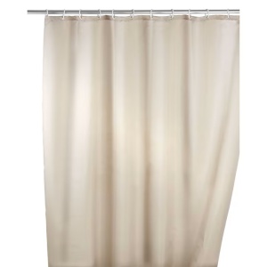 Wenko perdea dus 180x200 cm, poliester anti-mucegai, antibacteriana, rezistenta apa, 12 carlige incluse, bej - Verificat A · Re-Bloom - Img 1