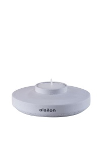 Aberto Design lumanare parfumata tip pastila 10.5x3.8 cm, beton 100%, ceara de parafina si soia, gri - Verificat A · Re-Bloom