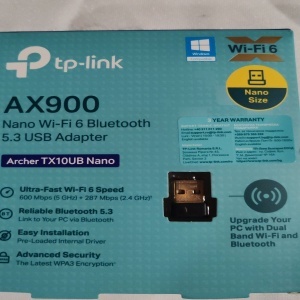 Adaptor Wi-Fi Bluetooth TP-Link Archer TX10UB Nano, nano USB, AX900, Wi-Fi 6, Bluetooth 5.3, Resigilat, Grad A - Img 2
