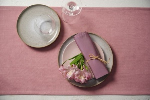Apelt fata de masa textil 44x140 cm, roz - Verificat A · Re-Bloom - Img 2