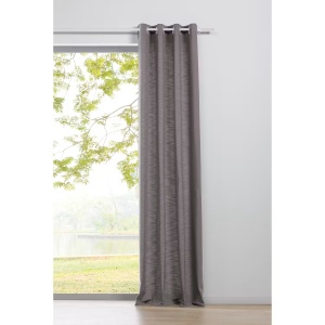 Balance draperie opaca 135x300 cm, 100% poliester, inele de fixare, spalare delicata 30°C, gri - Verificat A · Re-Bloom - Img 2