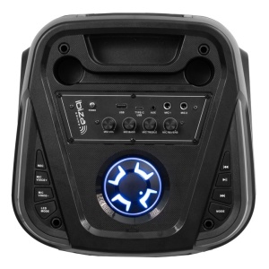 Boxa portabila Ibiza Sound, COLUMBA-KARAOKE, 700W, Bluetooth, USB, microSD, AUX si MIC, negru, Resigilat, Grad A - Img 4