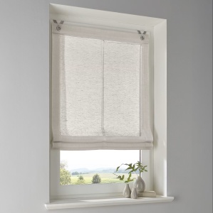 Brondby jaluzea semitransparenta 80x140 cm, 100% poliester, inele de fixare, lavabila 30°C, taupe - Verificat A · Re-Bloom