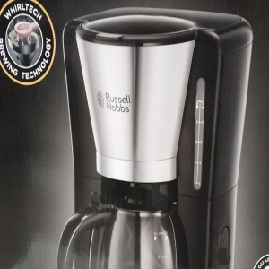 Cafetiera Russell Hobbs Victory 24030-56, 1100 W, 1.25 L, Timer LCD, Tehnologie WhirlTech, Inox, Resigilat, Grad A - Img 5