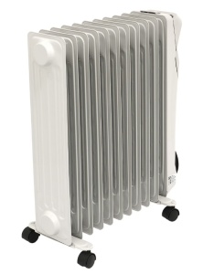 Calorifer electric cu ulei Star-Light YOH11G, 2500 W, 11 elementi 145 x 582 mm, 5 canale ulei, 3 trepte de putere, Termostat reglabil, Indicator luminos, Gri, Resigilat, Grad A - Img 4