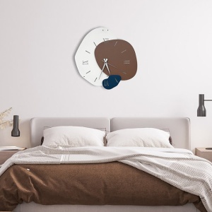 Ceas decorativ de perete metal 100% grosime 1mm, 50x50 cm, multicolor - Verificat A · Re-Bloom - Img 4