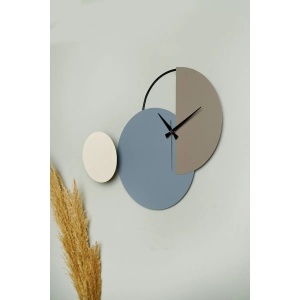 Ceas decorativ de perete Re-Bloom, metal, multicolor, 47 x 31 cm - Img 4