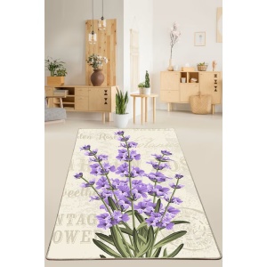 Conceptum Hypnose covor, poliester 100%, 120x180 cm, antibacterian, antiderapant, lavanda - Verificat A · Re-Bloom