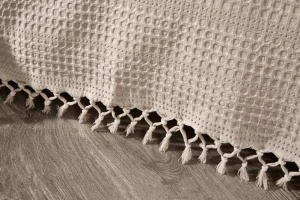 Cuvertura de pat, bumbac 100%, 220x240 cm, bej - Verificat A · Re-Bloom - Img 3