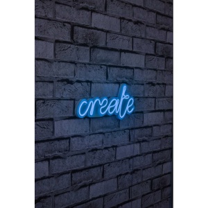 Decor de perete Re-Bloom, LED, PVC, alb/albastru, 35 x 15 x 2 cm - Img 2