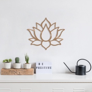 Decor de perete Re-Bloom, model floare, metal, cupru, 43 x 50 cm - Img 2