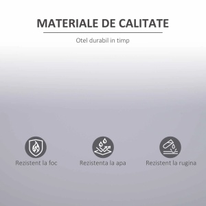 Dulap birou cu cheie 80x40x92.5 cm, raft reglabil, otel laminat la rece, montabil pe perete, gri - Verificat A · Re-Bloom - Img 5