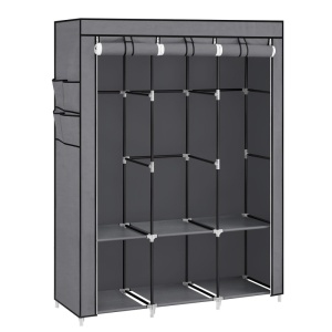 Dulap Songmics, metal/plastic/textil, gri, 130 x 45 x 167 cm, Resigilat, Grad A