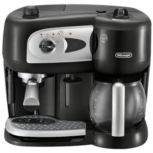 Espressor manual si Cafetiera DeLonghi BCO 261B.1, 1750 W, 15 bar, 10 cesti, Negru, Resigilat, Grad A