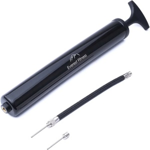 Everest Fitness pompa de mana pentru mingi/bicicleta, 5 ace, 30.5cm, Negru - Verificat A · Re-Bloom - Img 3