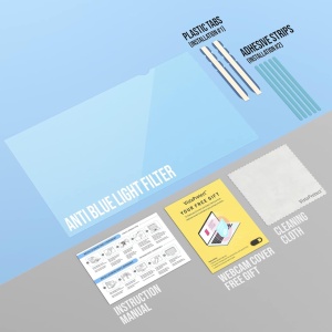 Folie de protectie pentru laptop VistaProtect, policarbonat, transparent, 13,3 inchi - Img 2