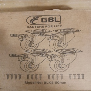 GBL set 4 roti cauciucate Heavy Duty cu frana, 50mm, 200kg, silentioase, sigure pentru toate tipurile de podea - Verificat A · Re-Bloom - Img 7