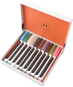 H&S set 10 markere metalice cu vopsea, varf pasla calitate superioara, uscare rapida, pentru pictura/desen/colorat/multiple suprafete - Verificat A · Re-Bloom - Img 3