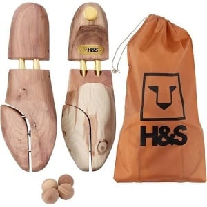 H&S set 2 sanuri intindere pantofi, lemn cedru, marime 43/44, unisex, Maro - Verificat A · Re-Bloom