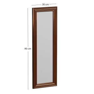Hanah Home oglinda perete 30x90x2.2 cm, rama MDF 100%, acoperire ecologica Flotal-E, bronz - Verificat A · Re-Bloom - Img 2