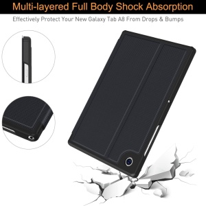 Husa de protectie magnetica pentru Samsung Galaxy Tab A8 Soke, TPU, gri, 10,5 inchi - Img 3