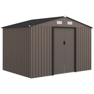 Magazie de depozitare pentru gradina Re-Bloom, otel, maro, 277 x 195 x 192 cm, Resigilat, Grad A