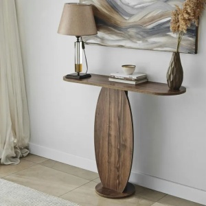 Masa tip consola Re-Bloom, PAL, maro inchis, 100 x 30 x 81 cm, Resigilat, Grad A - Img 6