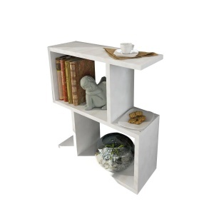 Masuta laterala Re-Bloom, MDF/PAL, alb, 50 x 55.4 x 17.5 cm, Resigilat, Grad A - Img 3