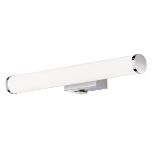 Mattimo aplica LED 40x6x9 cm, 4.3W 450lm 3000K, sticla acrilica, cadru metal cromat, comutator basculant, alb/argintiu - Verificat A · Re-Bloom