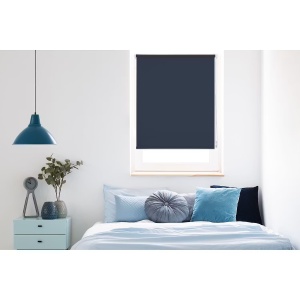 MyDeco jaluzea opaca 100x160 cm, 100% poliester, fixare cu clema, albastru inchis - Verificat A · Re-Bloom - Img 2