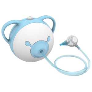 Nosiboo Pro aspirator nazal electric pentru bebelusi, cap Colibri BPA-free, putere reglabila 0.04-0.12 bar, 55-62 dB, aprobat medical ORL, albastru - Verificat A · Re-Bloom