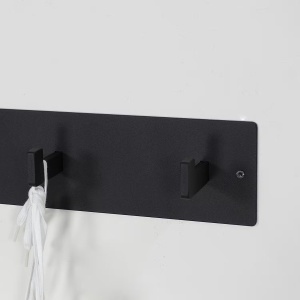 Oxnard II cuier perete 5 carlige 70x10x7 cm, metal vopsit pulbere, negru - Verificat A · Re-Bloom - Img 5